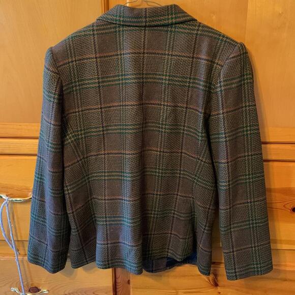 Vintage Sag Harbor patterned blazer with shoulder pads size 14 - Picture 4 of 8